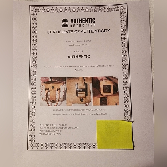 MCM Women's Boston Bag With COA & Dust bag Pristine Condition - Picture 9 of 10